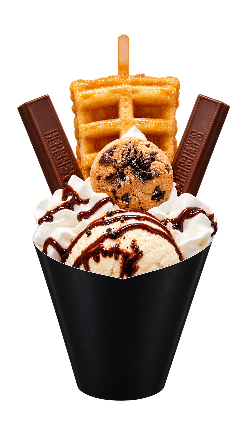 Chocolate Waffle Cone Sundae